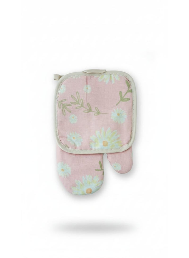 جوانتي وماسك فرن حراري كتان  قطعتين - Image 3